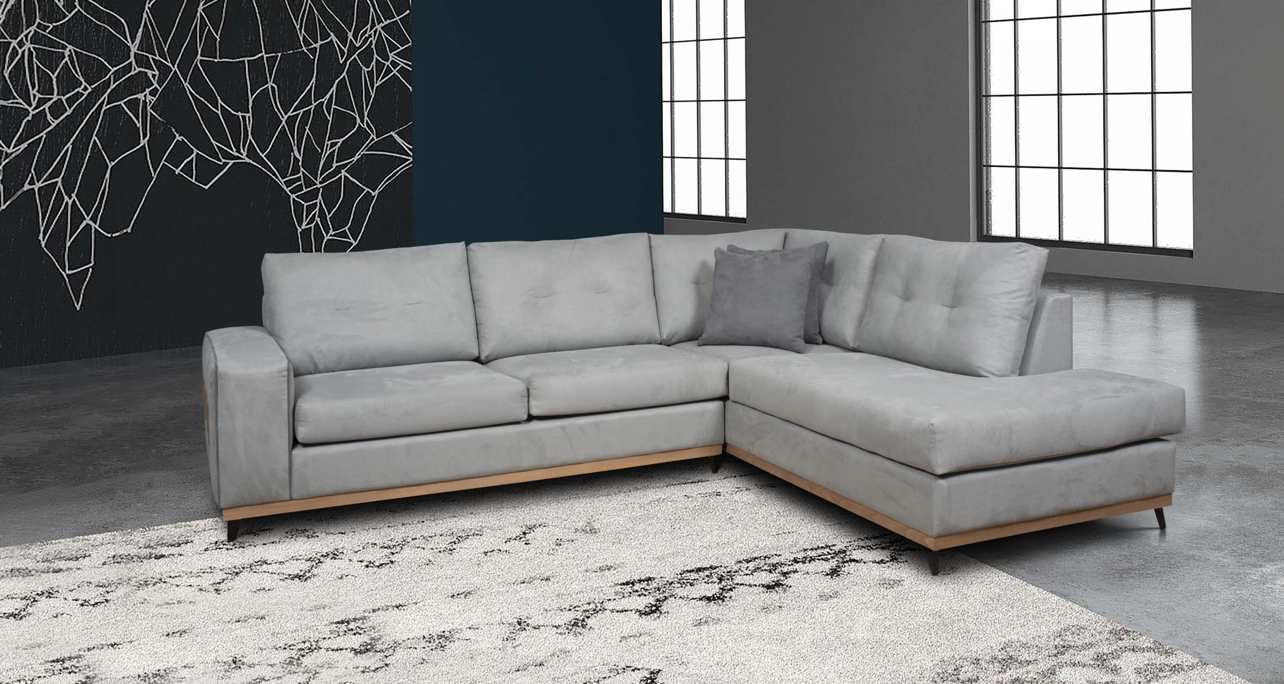 Γωνιακός καναπές Laoura